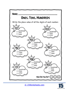 Ones, Tens, Hundreds Worksheets - 15 Worksheets.com