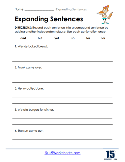 Expanding Sentences #7