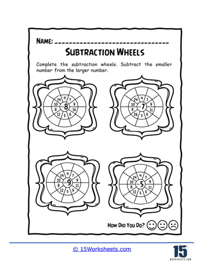 Compare and Subtract Worksheet