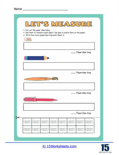 Cut and Paperclip Worksheet