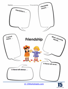 Friendship Worksheets - 15 Worksheets.com