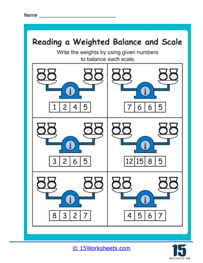Balanced Scale Worksheet