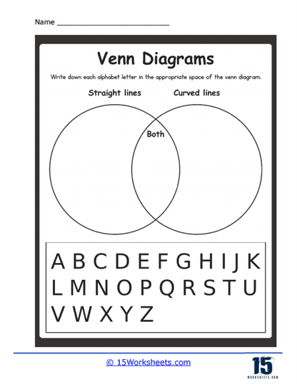 Straight or Curved Worksheet