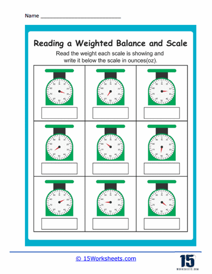 Reading Scales Worksheet