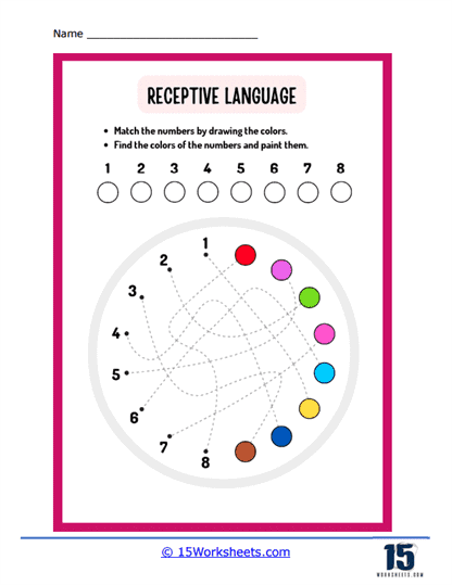Receptive Language Worksheets