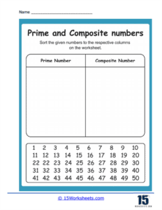 Prime and Composite Numbers Worksheets - 15 Worksheets.com