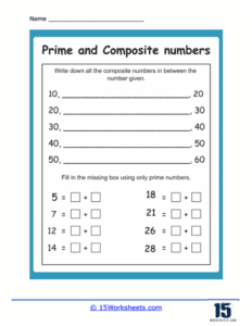 Prime and Composite Numbers Worksheets 15 Worksheets com