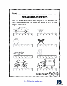 Measuring Inches Worksheets - 15 Worksheets.com