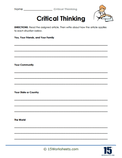 Critical Thinking Skills Worksheets Kindergarten Thinking Skills Key