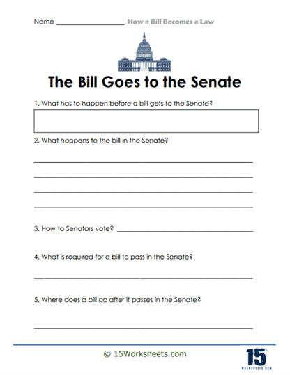 The Bill Goes to the Senate