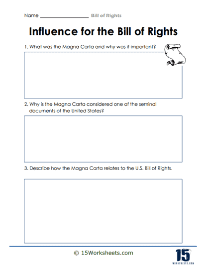 Influence for the Bill of Rights