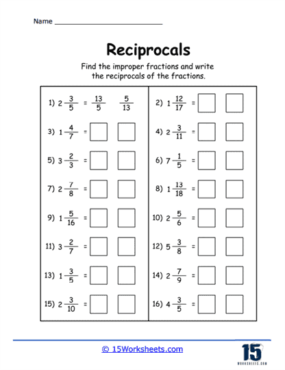 Reduce and Jump It Worksheet