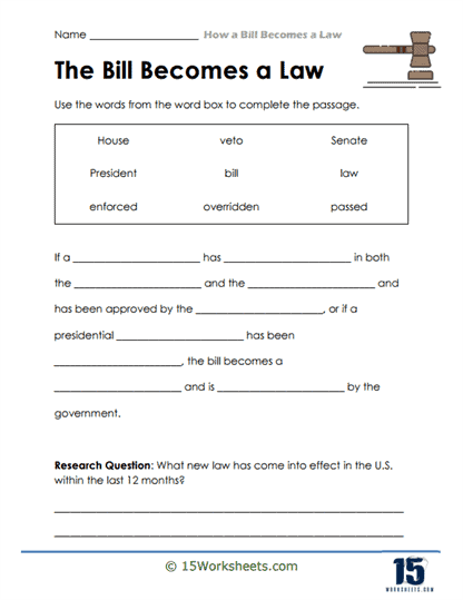 The Bill Becomes a Law