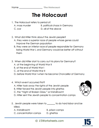 Holocaust Worksheets