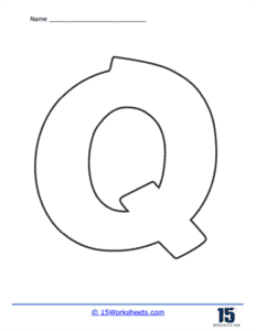 Bubble Letter Q Worksheets - 15 Worksheets.com
