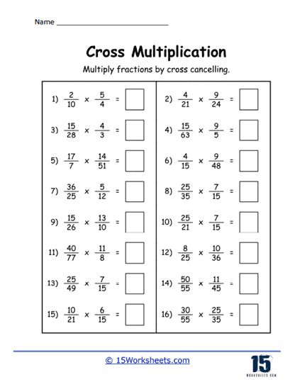 Cross Multiplication #5