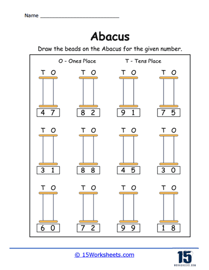 Abacus Worksheets