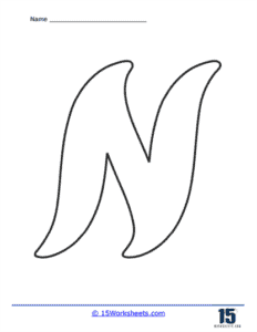 Bubble Letter N Worksheets - 15 Worksheets.com
