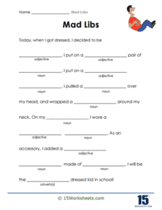 Mad Libs Worksheets - 15 Worksheets.com