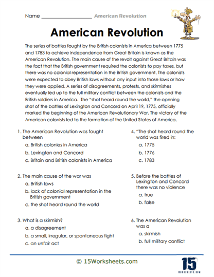 American Revolution Overview