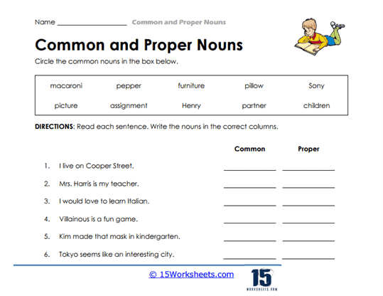 Classify Nouns