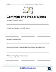 Common and Proper Nouns Worksheets - 15 Worksheets.com