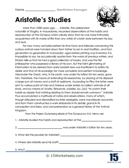 Aristotle's Studies