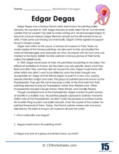 Nonfiction Passages Worksheets - 15 Worksheets.com