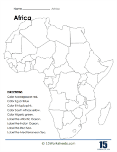 Africa Worksheets - 15 Worksheets.com