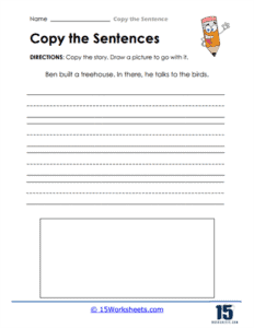 Copy the Sentence Worksheets 15 Worksheets com