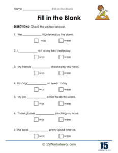 Fill in the Blank Worksheets - 15 Worksheets.com