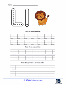D'Nealian Style Print Worksheets - 15 Worksheets.com