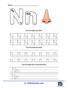 D'Nealian Style Print Worksheets - 15 Worksheets.com