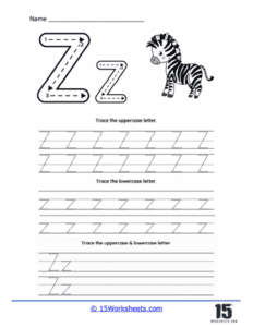 D'Nealian Style Print Worksheets - 15 Worksheets.com