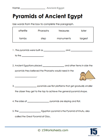 The Pyramids Worksheet