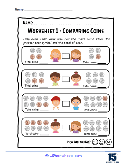 Coin Capers Worksheet