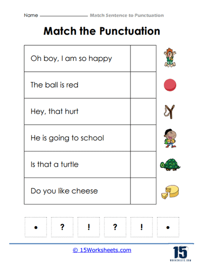 Match the Emotions Worksheet