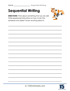 Sequential Writing Worksheets - 15 Worksheets.com