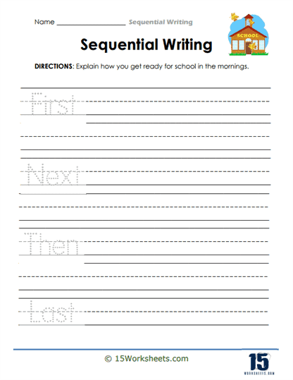 Morning March Sequence Worksheet