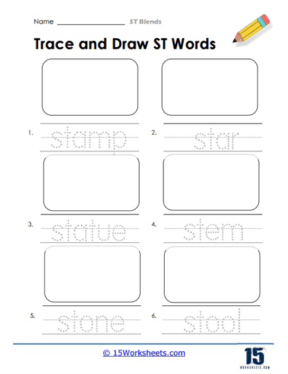 Trace and Draw St Worksheet