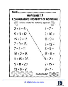 Commutative Property Worksheets 15 Worksheets com
