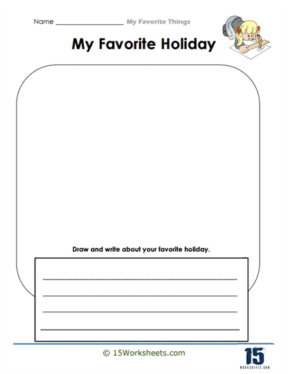 My Holiday Highlight Worksheet
