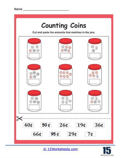 Dessert Dollars Worksheet