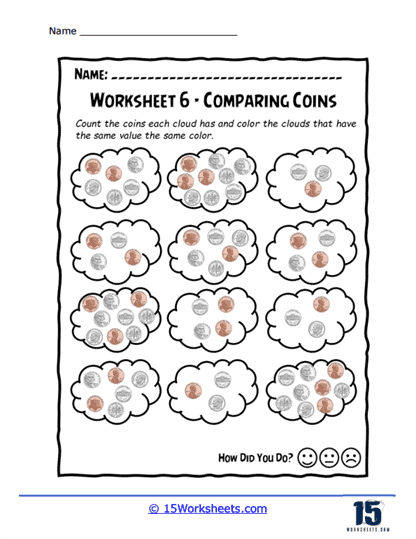 Chance of Coins Worksheet