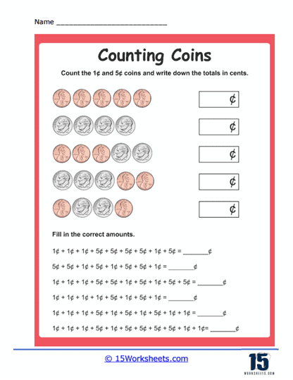 Cents and Sensibility Worksheet