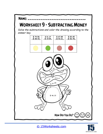 Froggy Finances Worksheet