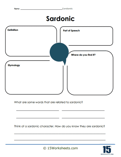 Decoding Sardonic Worksheet