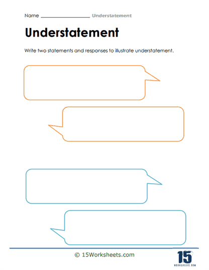 The Understated Dialogue Worksheet