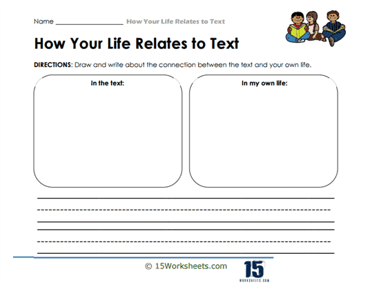 Life Text Reflections Worksheet