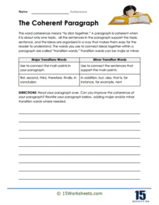 Coherence Worksheets - 15 Worksheets.com